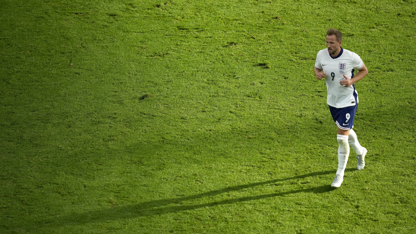 UEFA says it will improve Frankfurt field after turf cuts up in England-Denmark game at Euro 2024