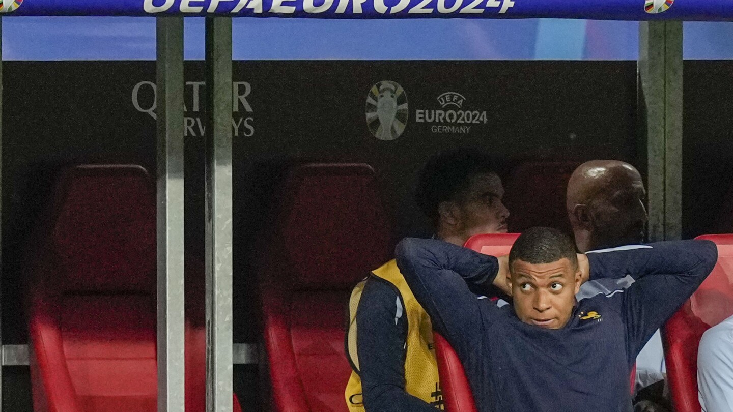 Mbappé watches from subs’ bench as France and Netherlands produce Euro 2024’s first 0-0