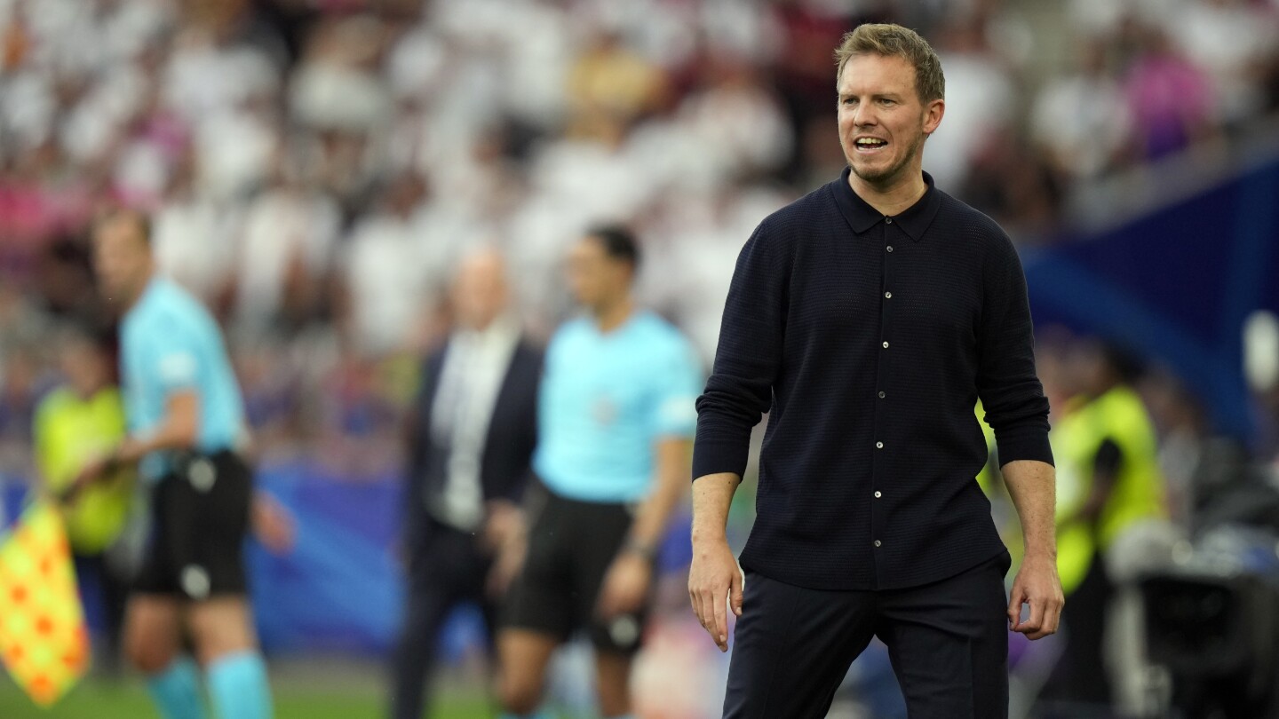 Germany coach Nagelsmann raises risk of serious injuries on slippery Frankfurt field at Euro 2024