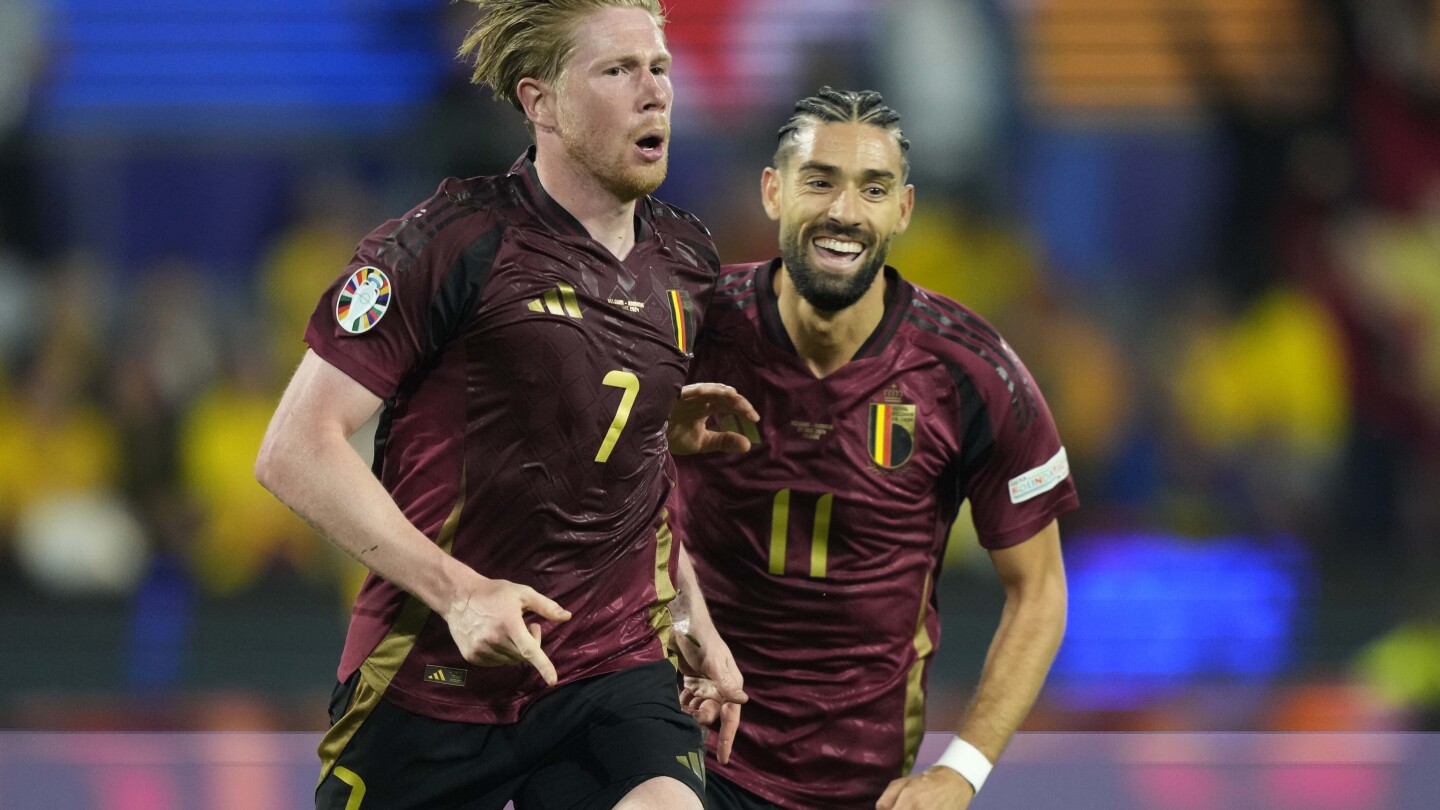 De Bruyne seals Belgium’s 2-0 win over Romania to get Euro 2024 campaign on track