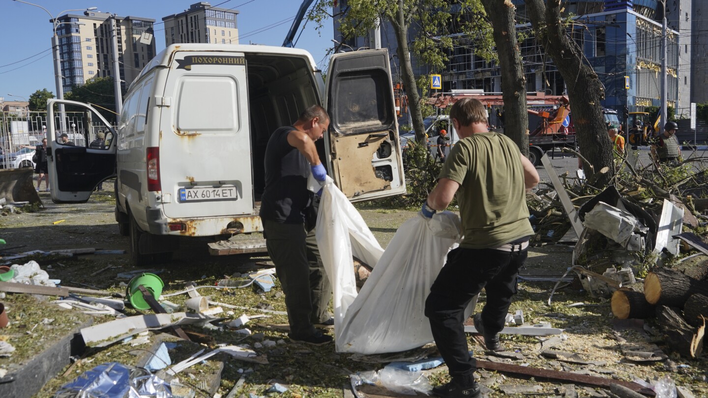 Ukraine sends over 30 drones into Russia after bombing of Kharkiv leaves 3 dead and dozens injured