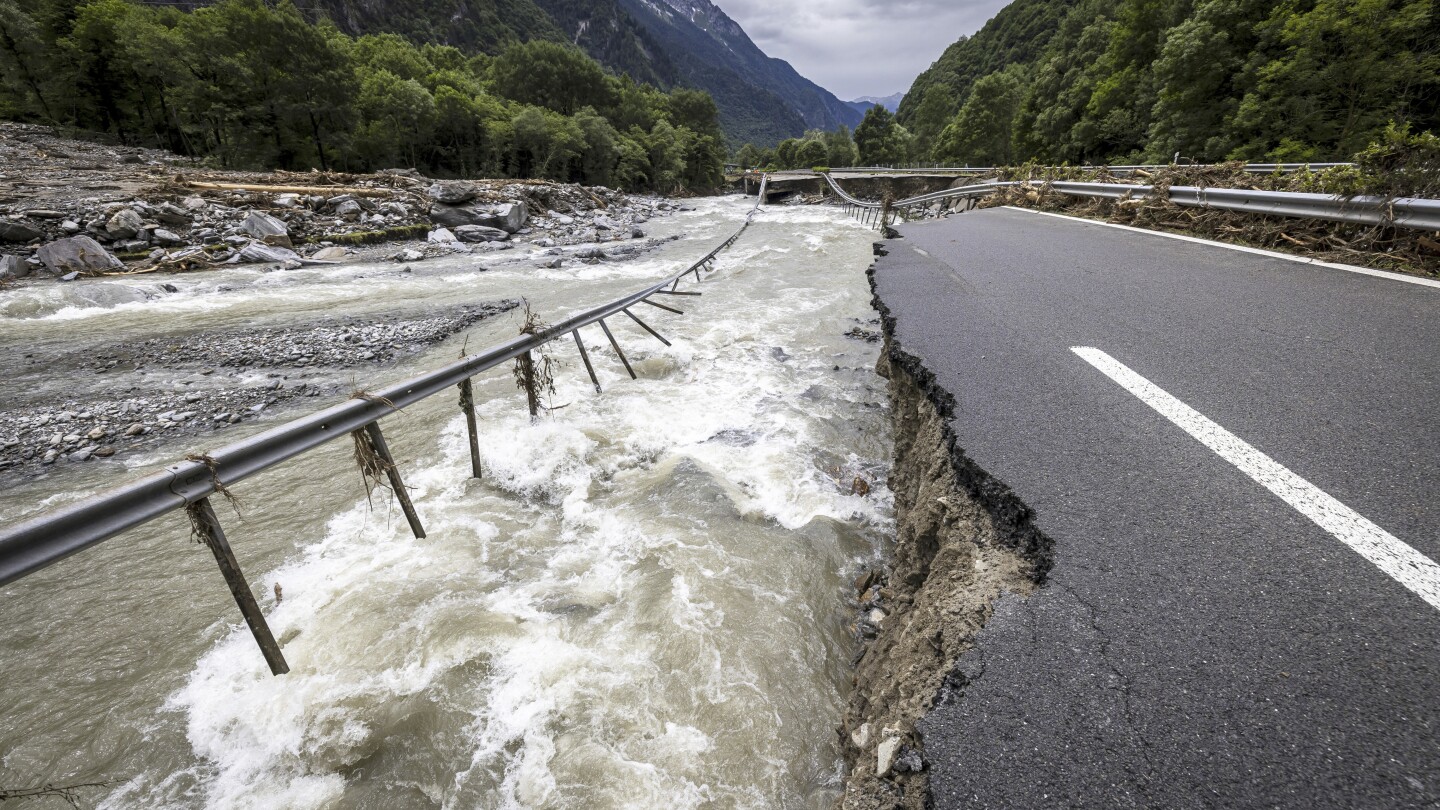 One person found dead and two missing in Switzerland floods