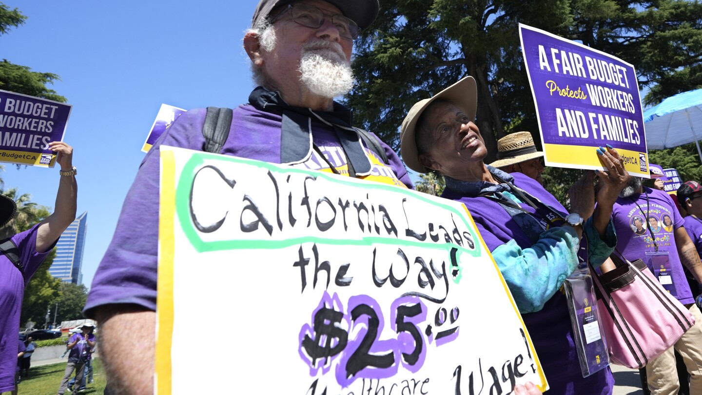 California Democrats agree to delay health care worker minimum wage increase to help balance budget