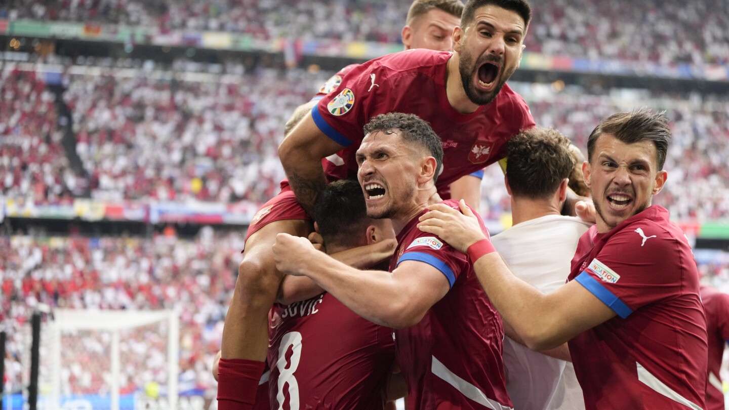 Denmark takes on Serbia in final match of a wide-open group at Euro 2024