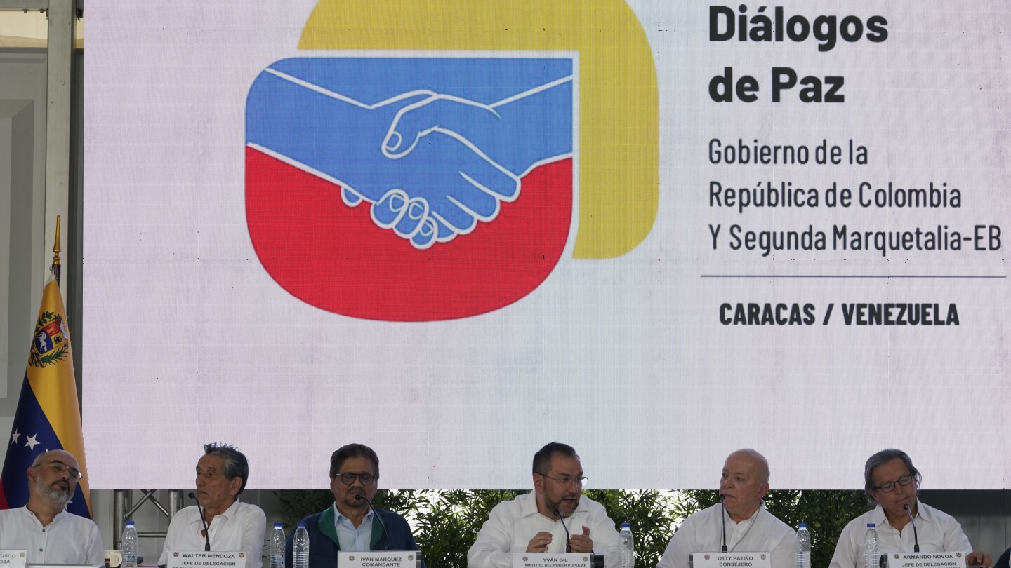 Colombia launches talks with rebel group led by fighters who returned to arms after 2016 peace deal