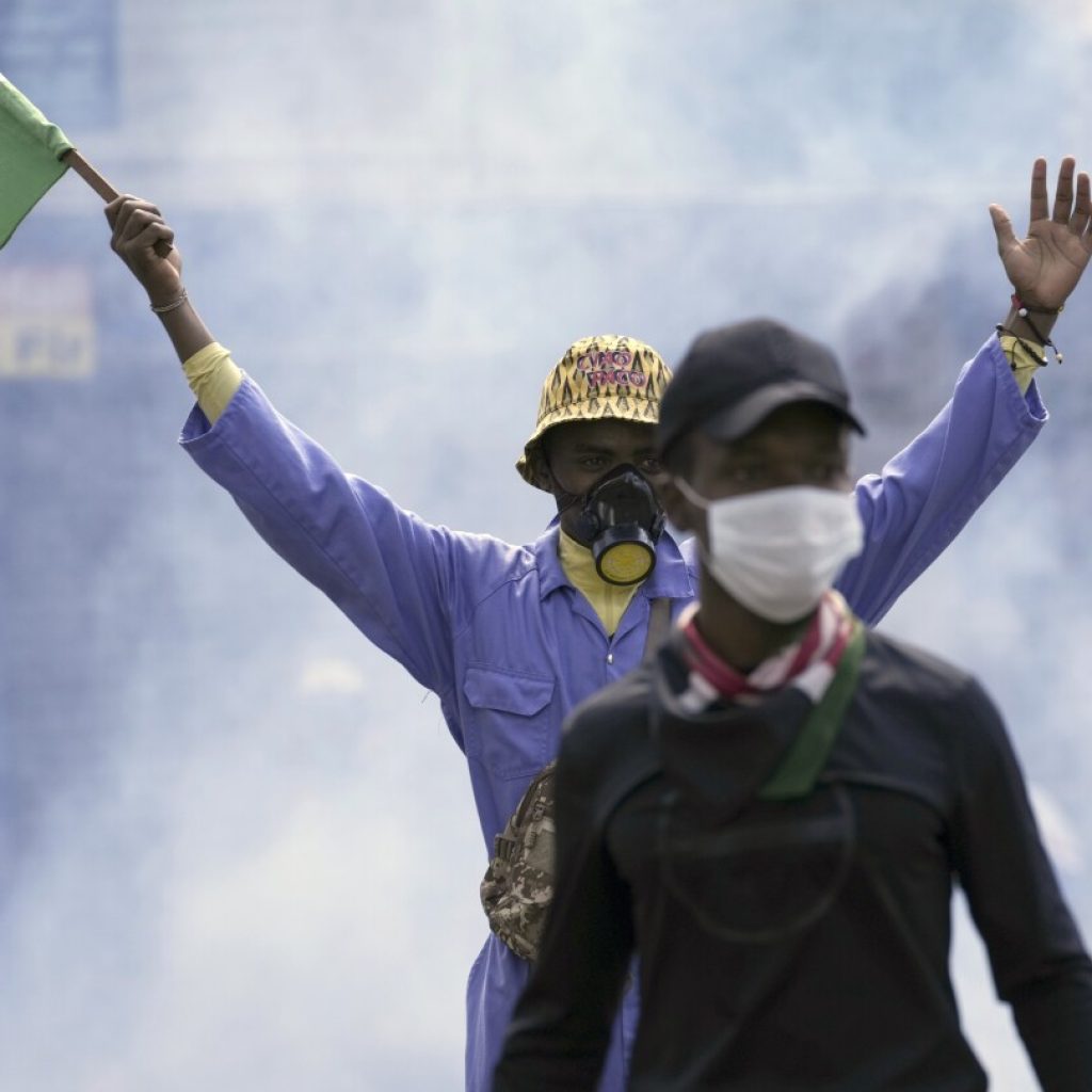 Kenyan police fire blanks to disperse protesters hours after parliament breached