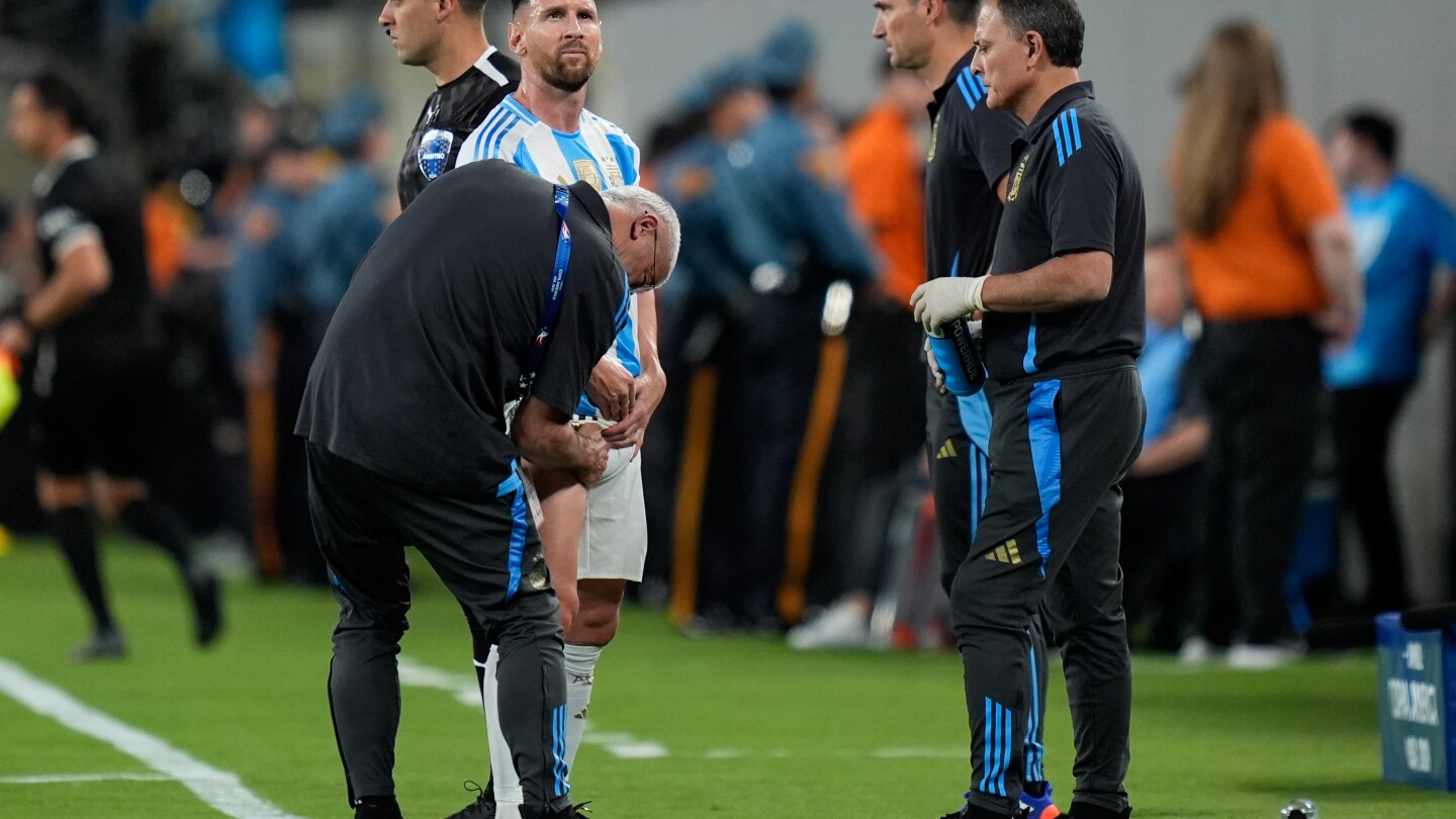 Lionel Messi hopes leg injury sustained during Argentina’s Copa America win over Chile not serious