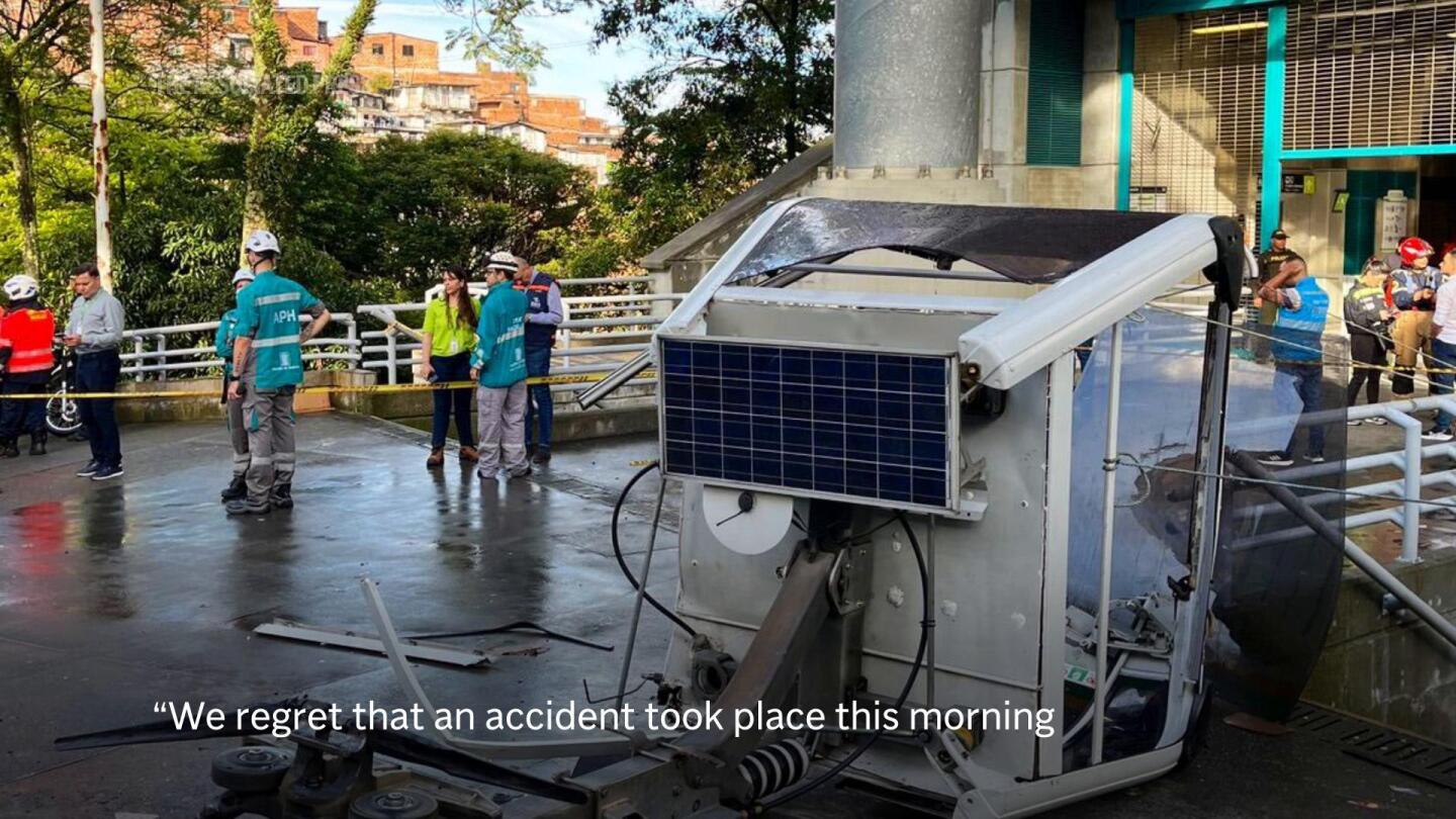 Cable car collapse in Colombia leaves at least 1 dead and 12 injured, officials say | AP News