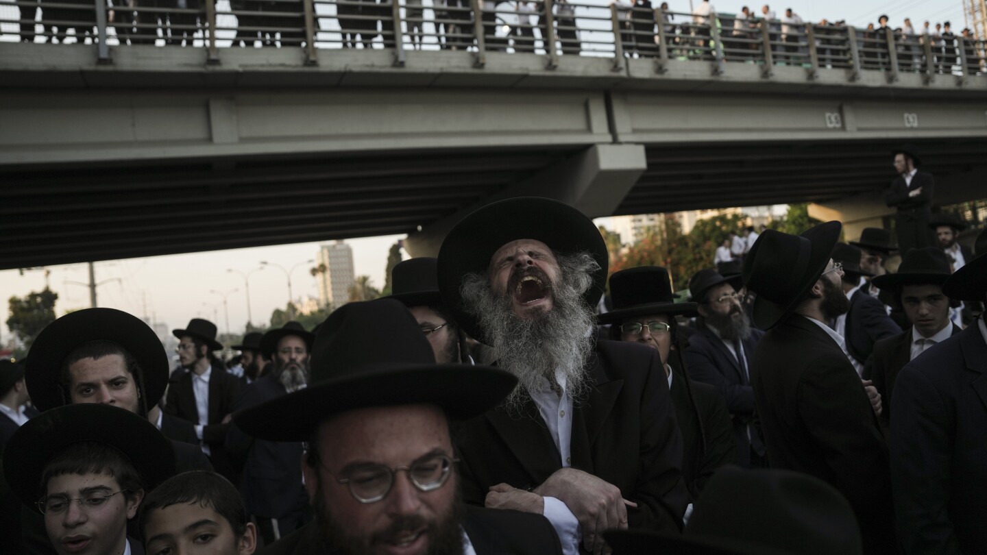 Ultra-Orthodox Jews block highway to protest Israel’s new mandatory military service ruling