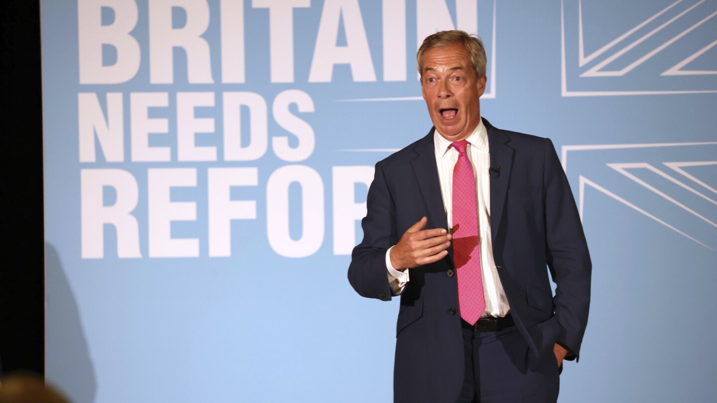 Nigel Farage criticizes ‘reprehensible’ racist remarks by workers for his Reform UK party