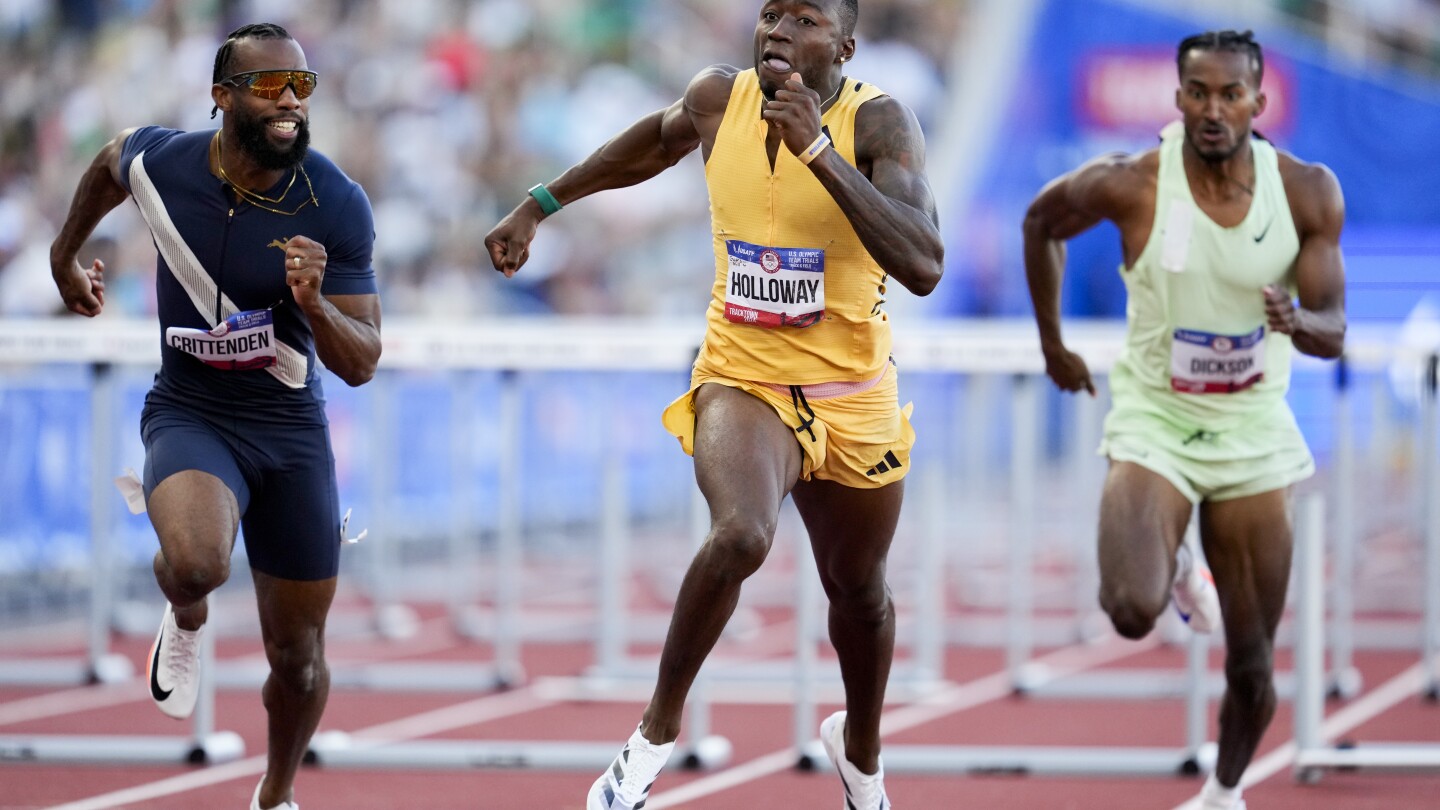 Olympics and unfinished business await for hurdler Holloway while Sha’Carri and Lyles keep blazing