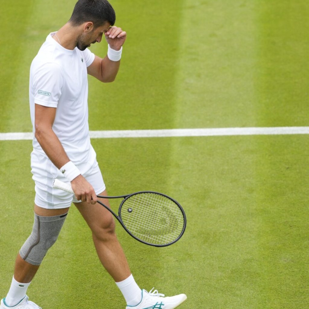 Novak Djokovic says his knee feels good and he wants to ‘go for the title’ at Wimbledon