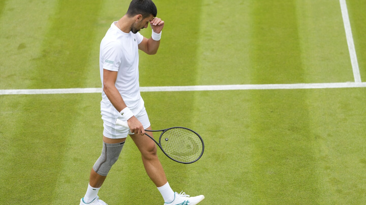 Novak Djokovic says his knee feels good and he wants to ‘go for the title’ at Wimbledon