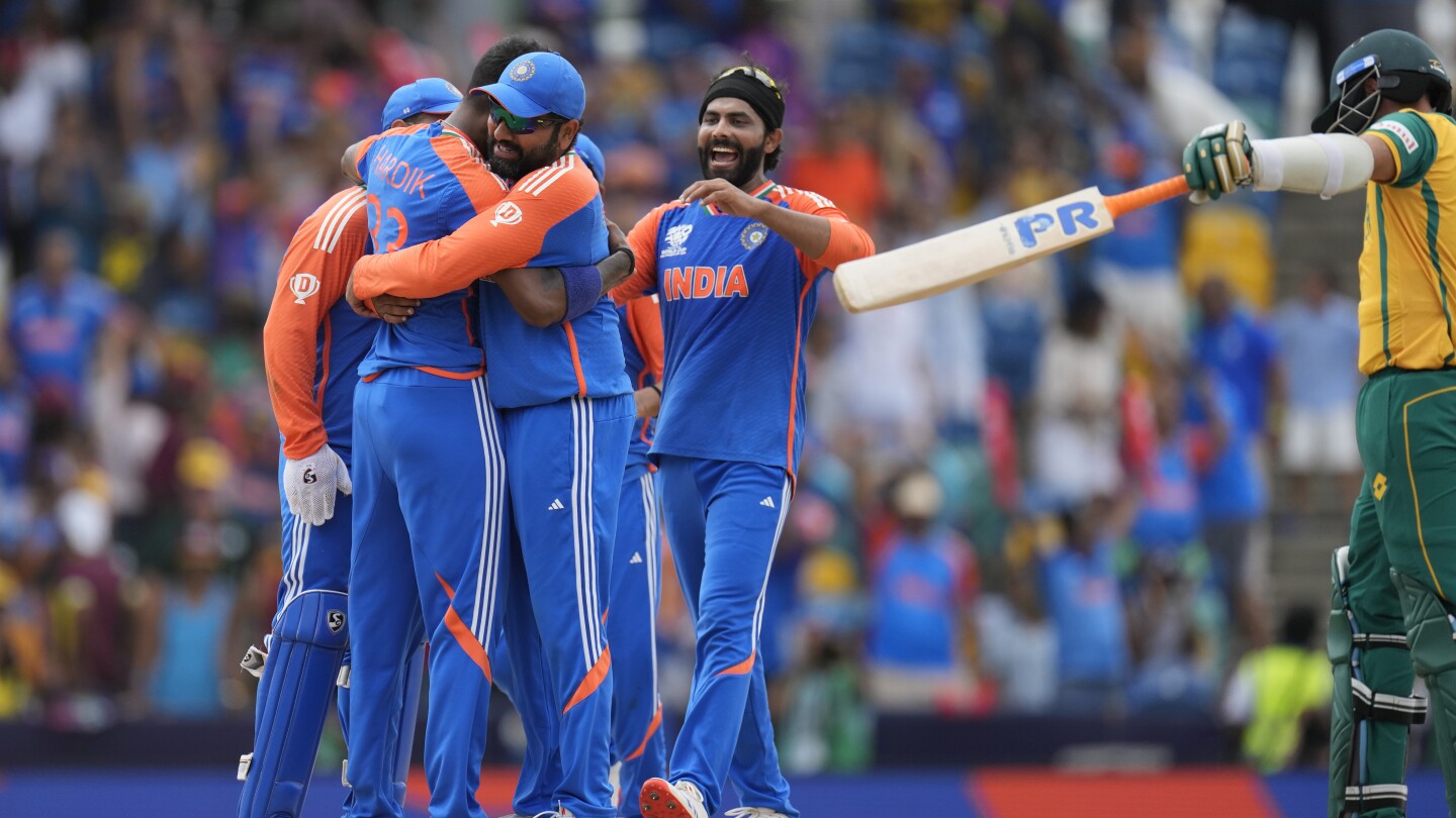 India wins the Twenty20 World Cup in a thrilling final against South Africa