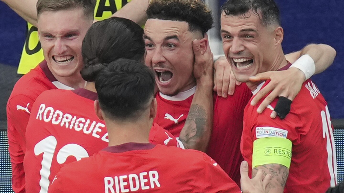 Switzerland knocks out defending champion Italy and advances to the Euro 2024 quarterfinals