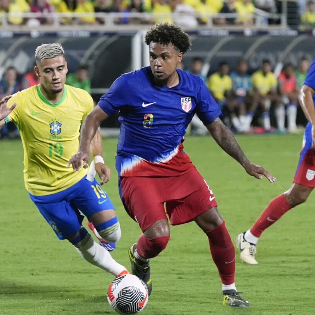 American midfielder Tyler Adams says receiving online racial abuse is commonplace