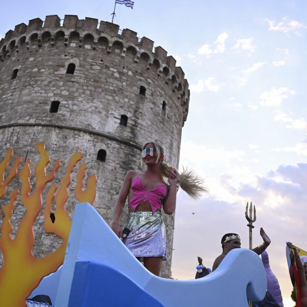 Thousands attend annual EuroPride parade in Greek city of Thessaloniki amid heavy police presence