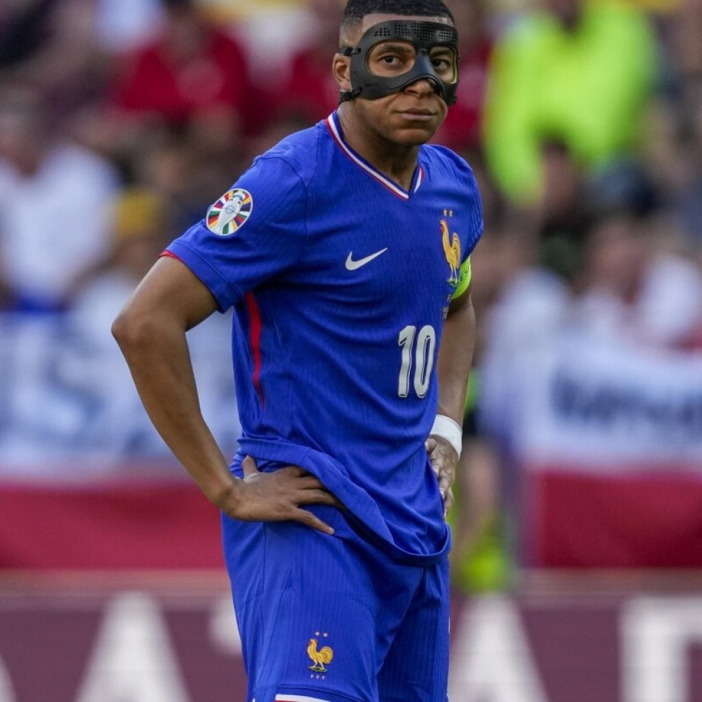 Euro 2024: Neighbors France and Belgium meet in heavyweight contest with Mbappé still wearing a mask