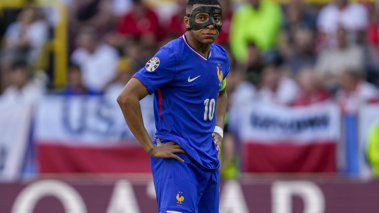 Euro 2024: Neighbors France and Belgium meet in heavyweight contest with Mbappé still wearing a mask