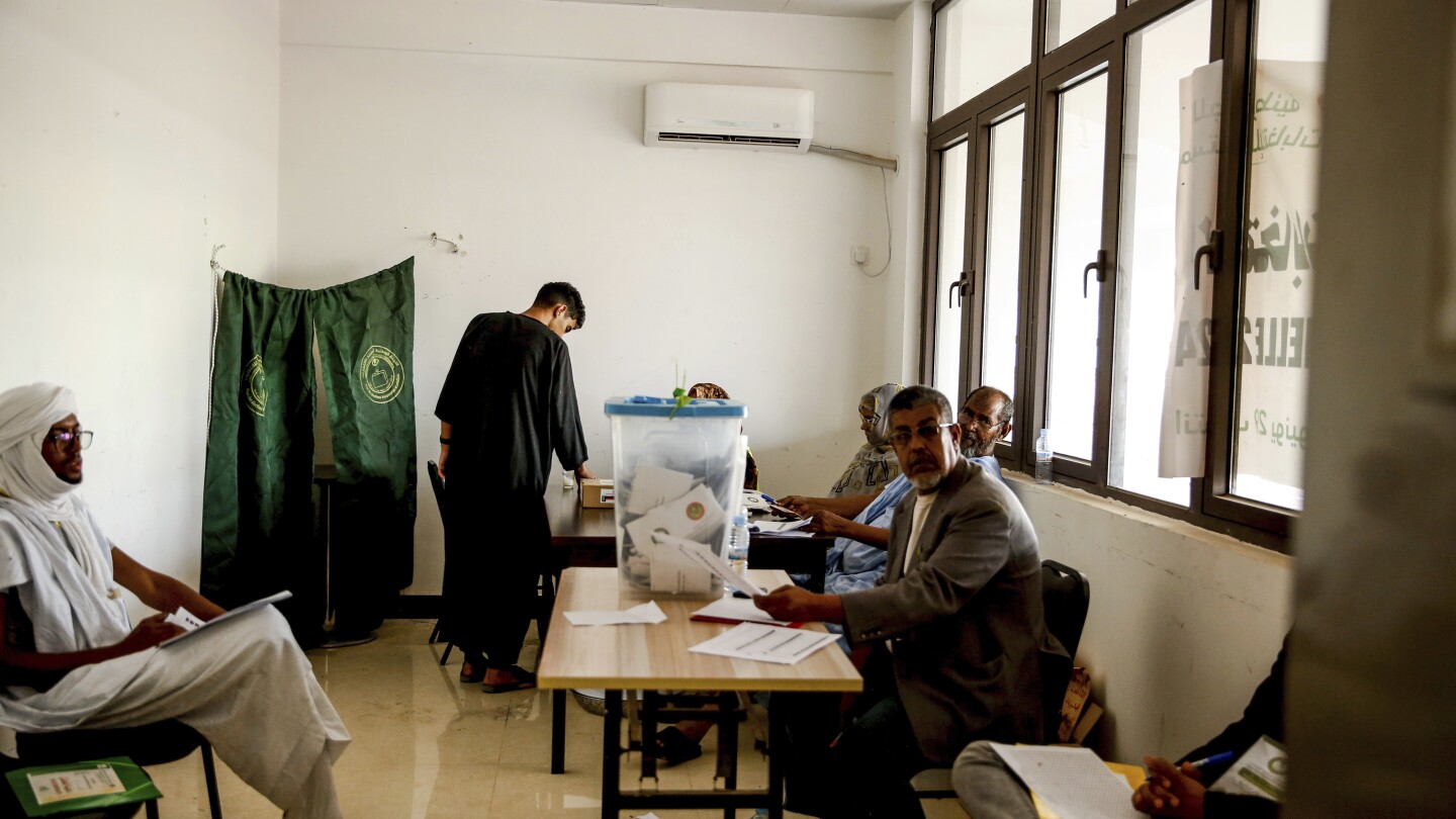 Mauritania’s President Mohamed Ould Ghazouani on track for reelection, provisional results show