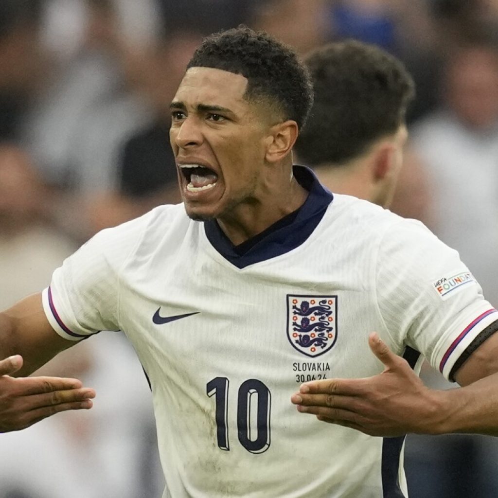 Bellingham wonder goal sends England vs. Slovakia to extra time after 1-1 draw