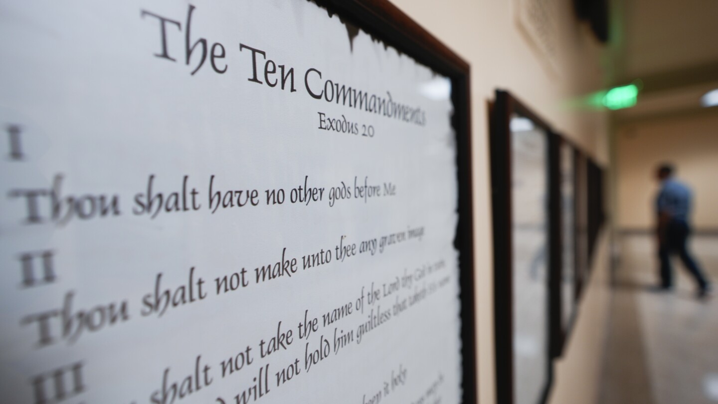 How will Louisiana’s new Ten Commandments classroom requirement be funded and enforced?