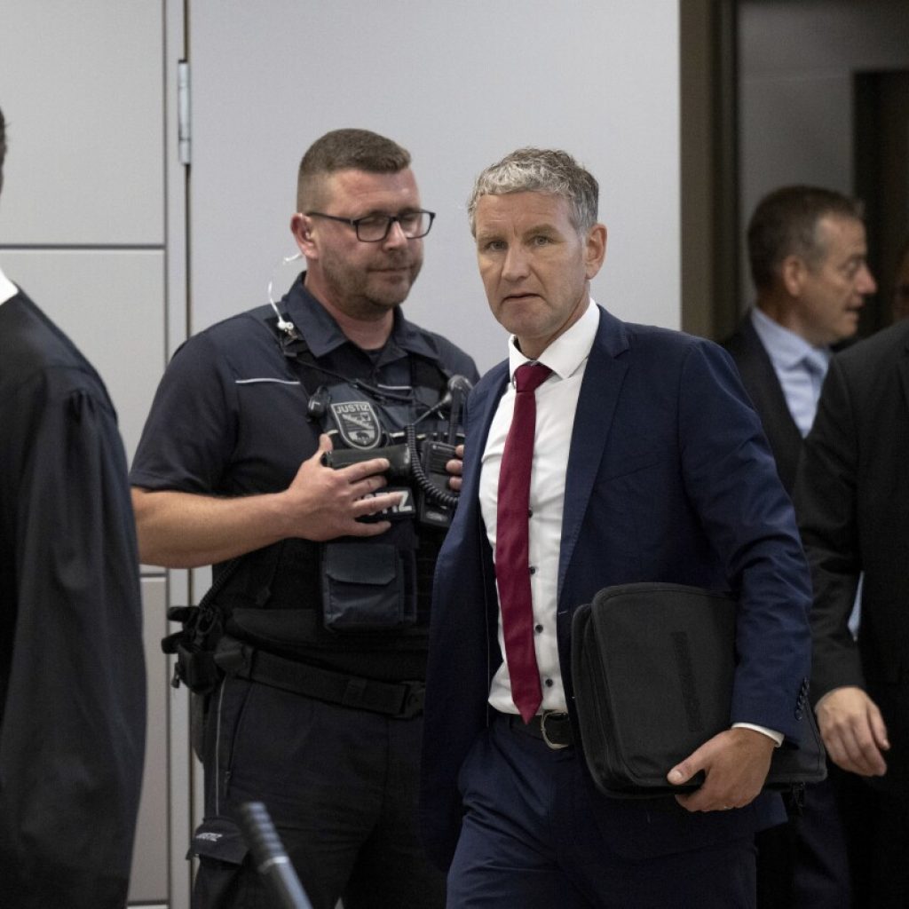 German court convicts a prominent far-right politician for using a Nazi slogan again