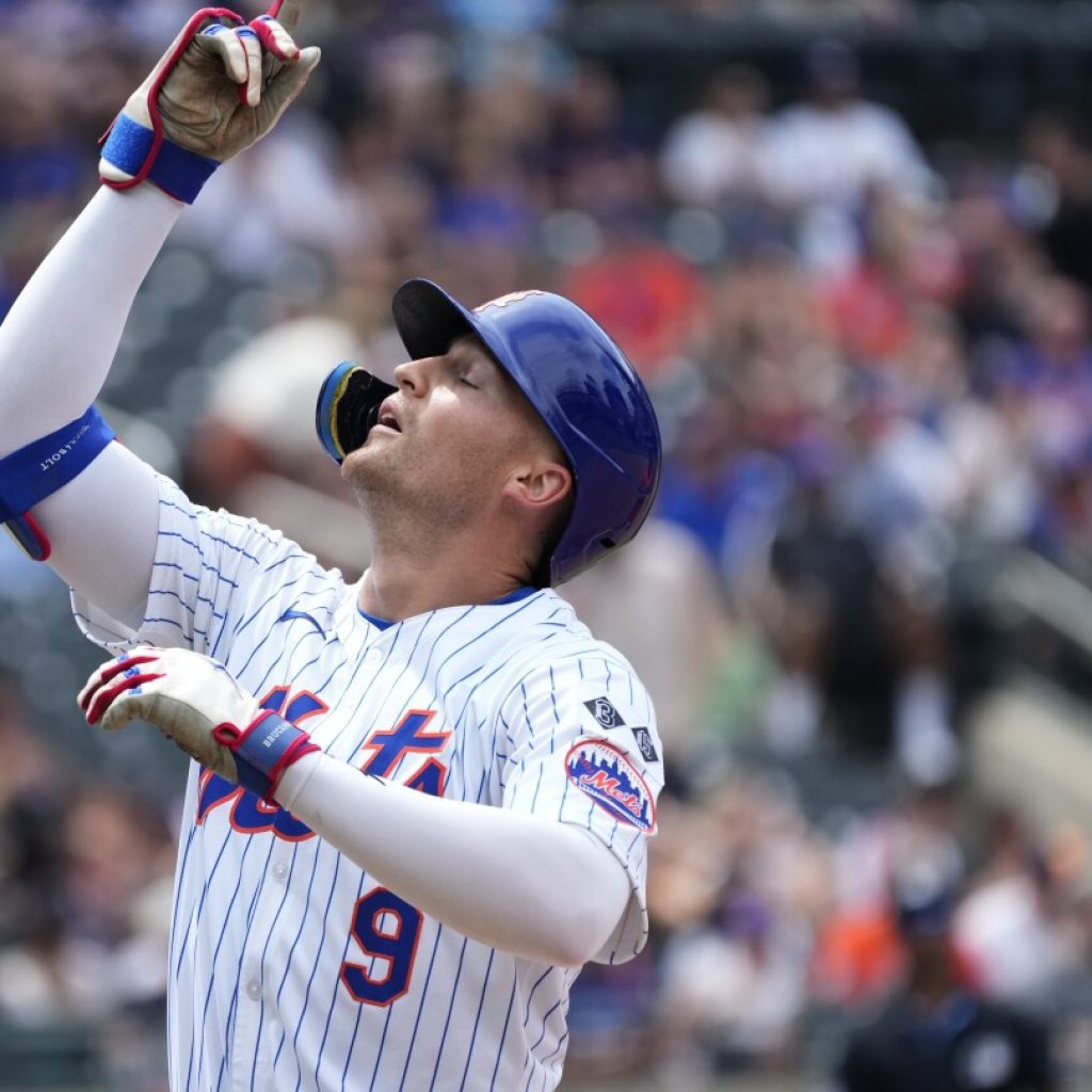 Mets OF Brandon Nimmo sits out against Nationals after fainting in hotel room and cutting forehead