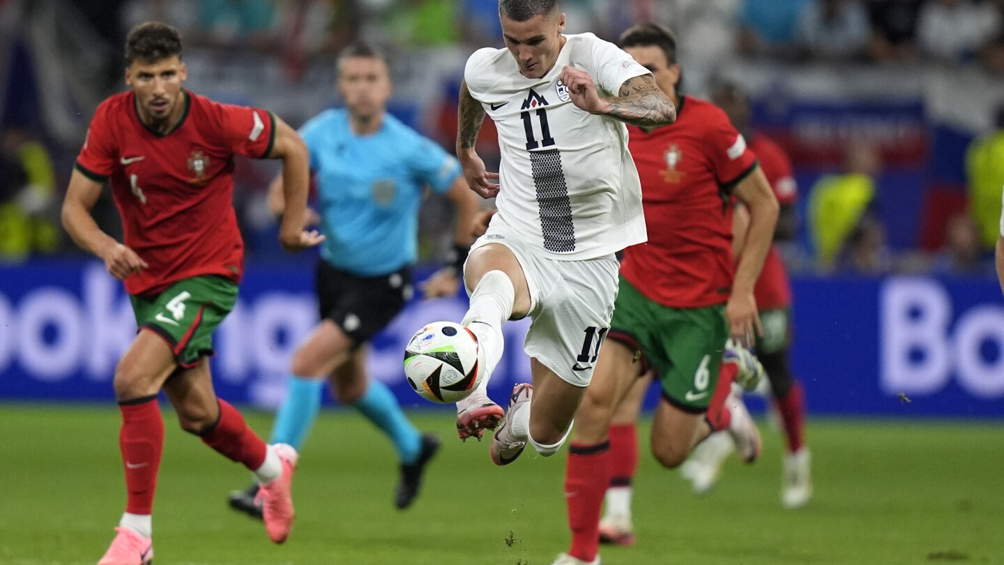 Slovenia forward Šeško misses two chances to end Euro 2024 for Ronaldo’s Portugal