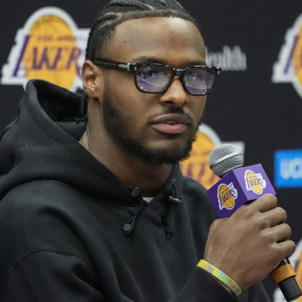 Bronny James says he can handle ‘amplified’ pressure of playing for Lakers with his famous father