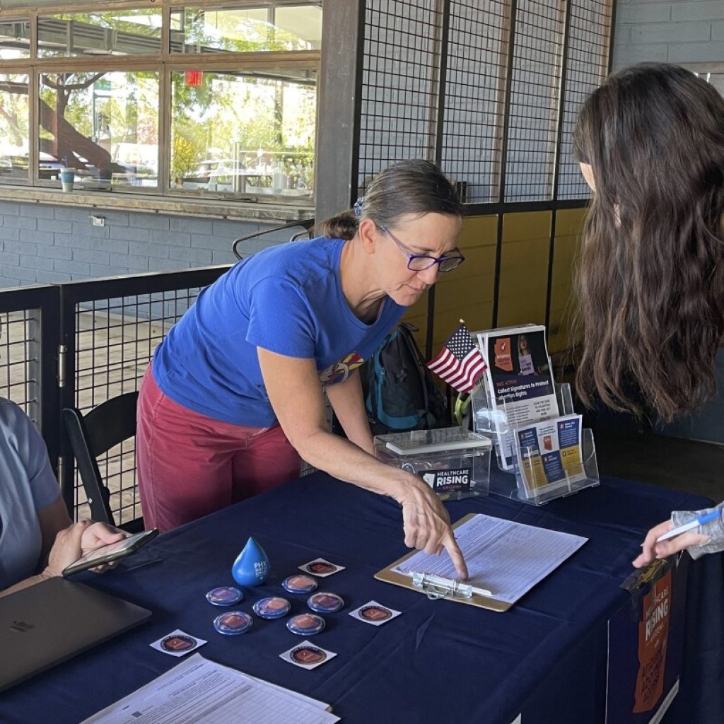 Abortion-rights advocates set to turn in around 800,000 signatures for Arizona ballot measure