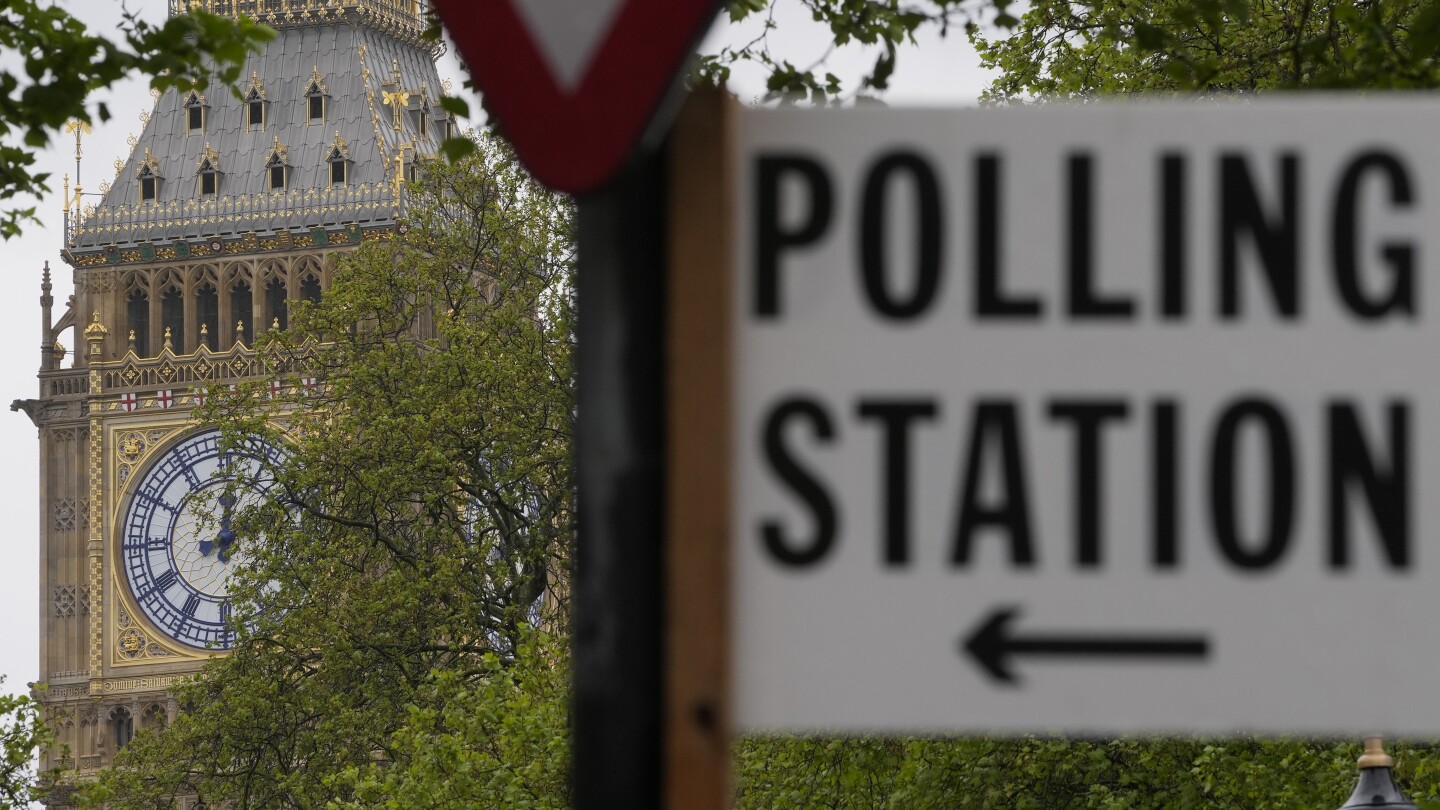 AP PHOTOS: Voters will deliver judgment on Conservative government in UK national election