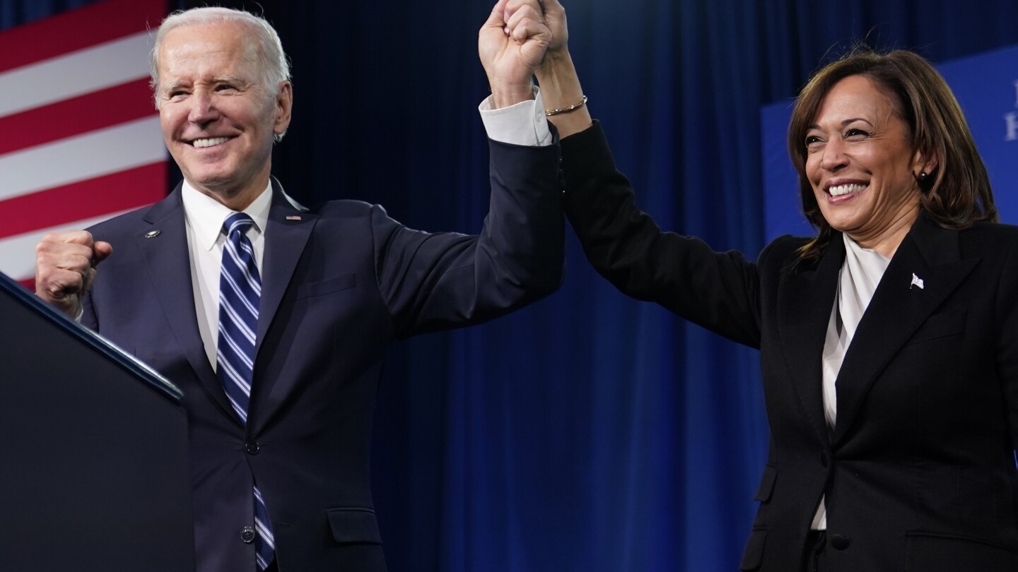 Here’s how Harris could take over Biden’s campaign cash if he drops out and she runs for president