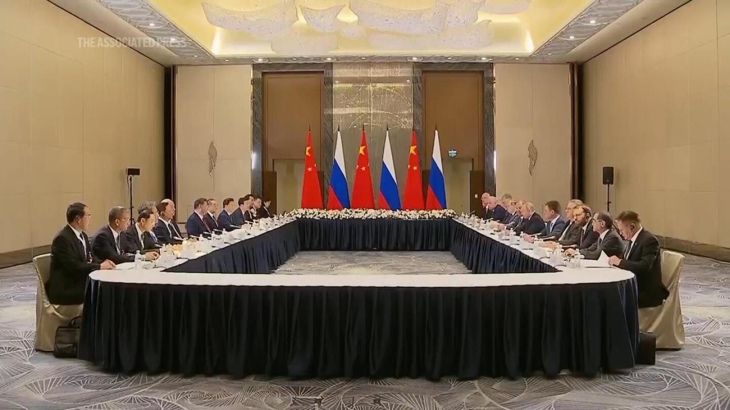 Russia-China relations ‘in best period in history’, Putin tells Xi at SCO summit | AP News