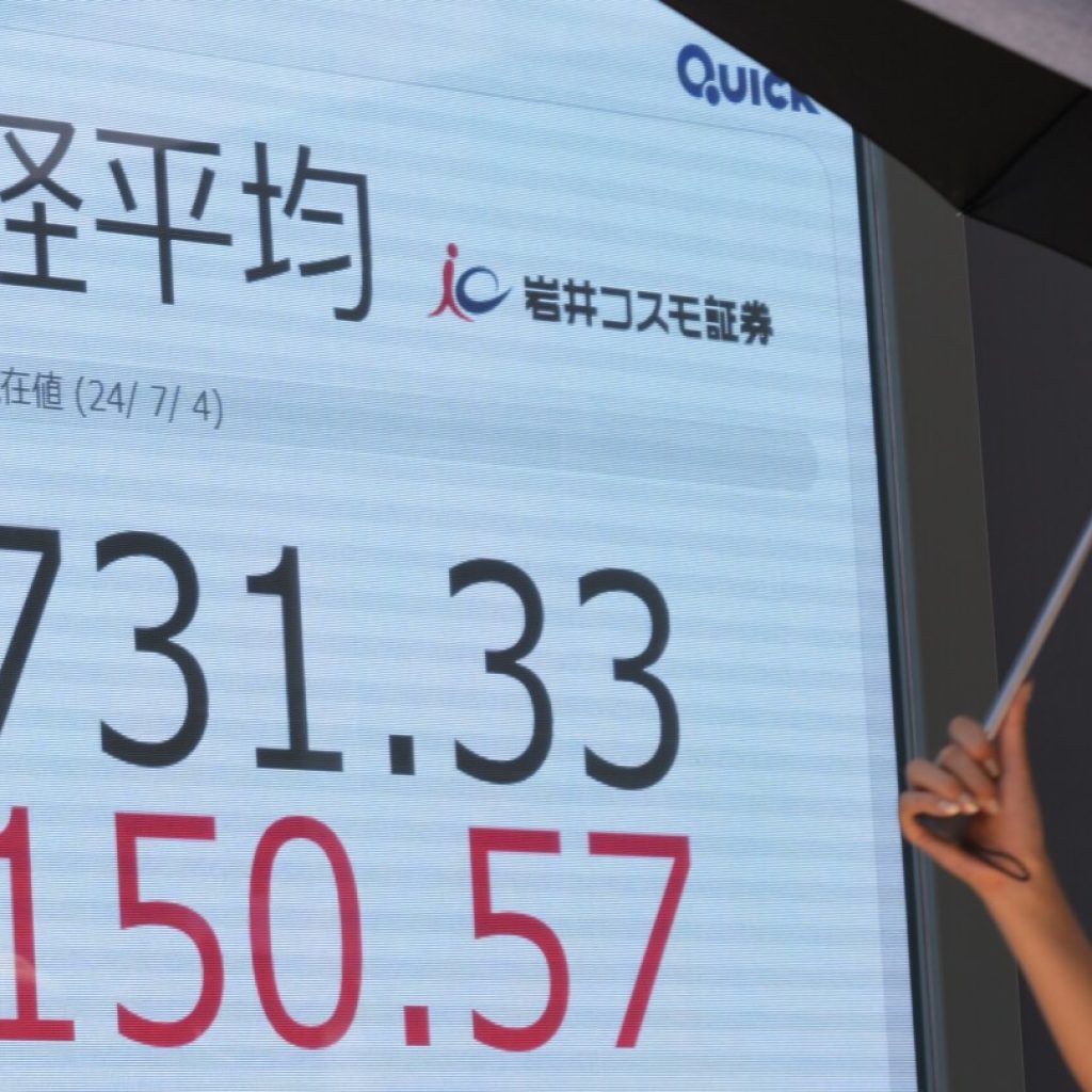 Stock market today: Japan’s Nikkei 225 hits new record close, leading Asian shares higher