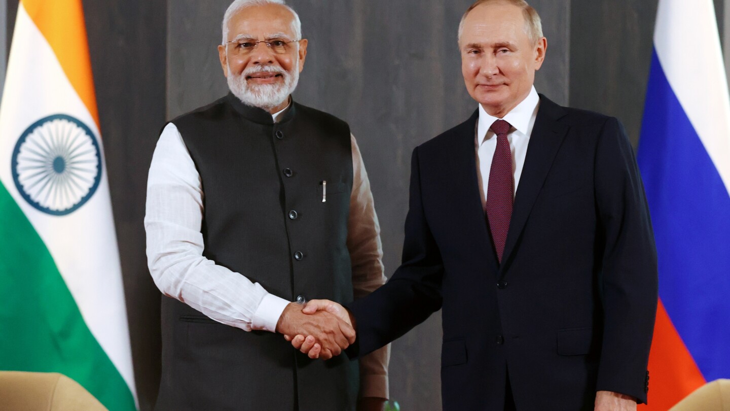 The Kremlin says India’s Modi will visit Russia on July 8-9, hold talks with Putin