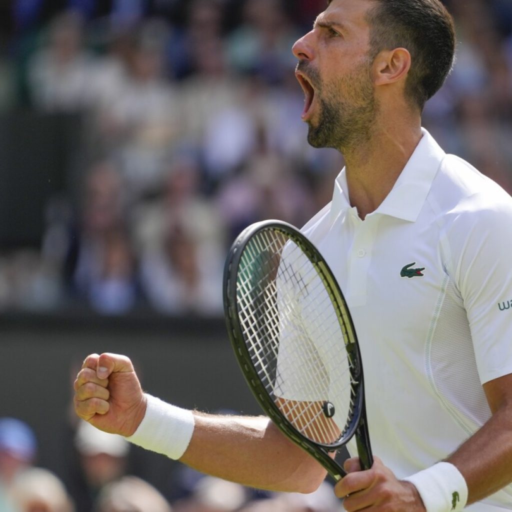 Novak Djokovic grinds out a victory over wild card Jacob Fearnley at Wimbledon