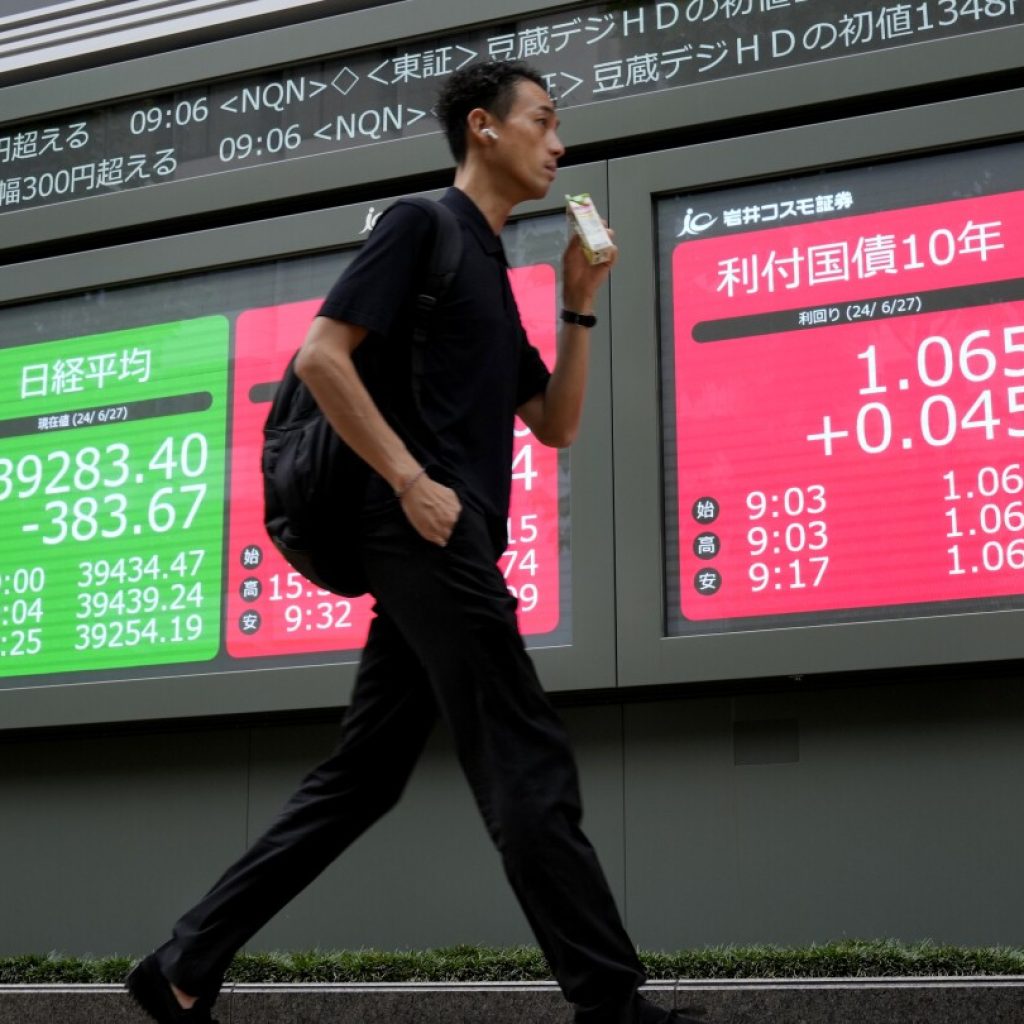Stock market today: With US markets closed, Asian shares slip and European shares gain