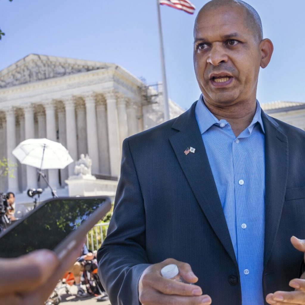Officers who defended the Capitol fight falsehoods about Jan. 6 and campaign for Joe Biden