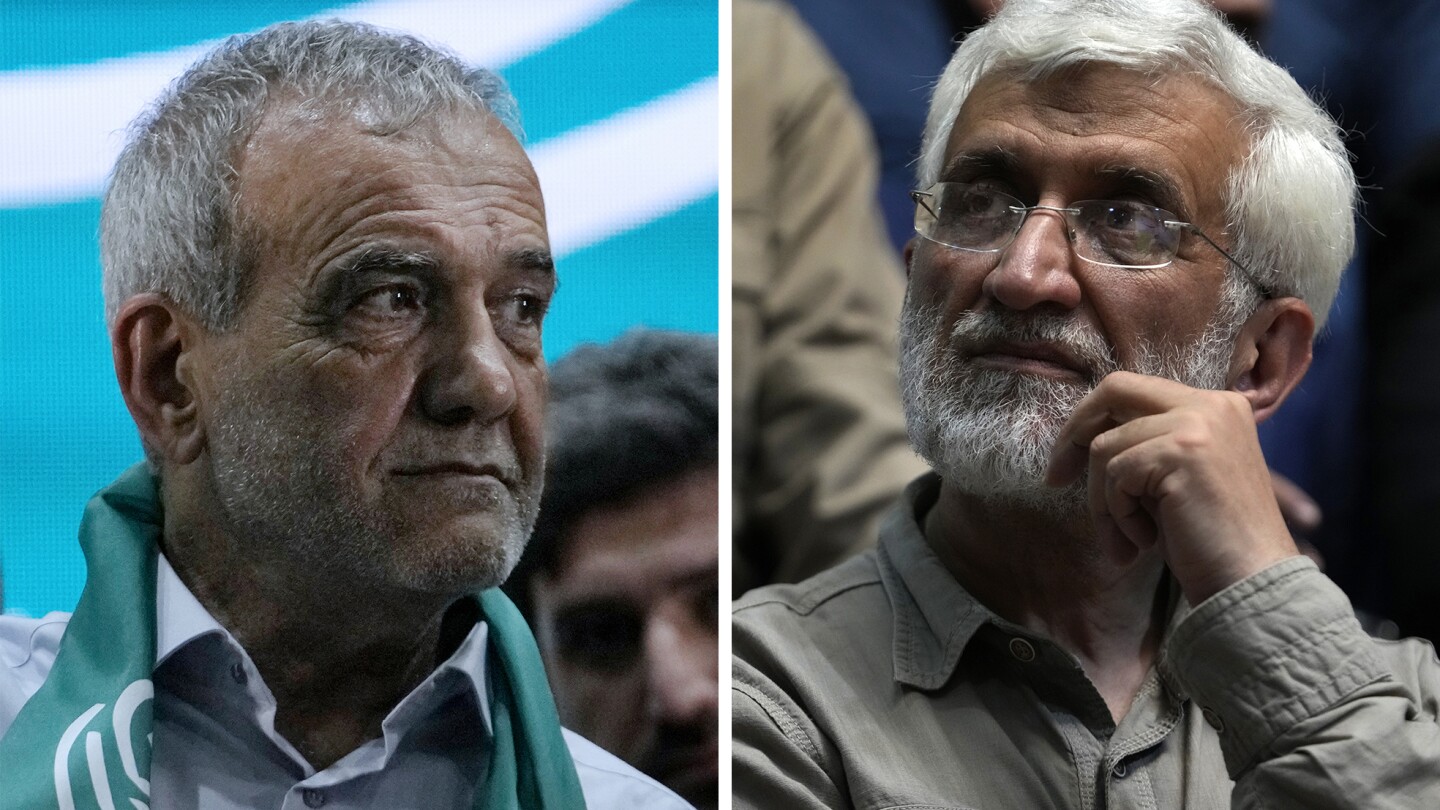 Reformist Masoud Pezeshkian leads hard-liner Saeed Jalili in Iran presidential runoff election