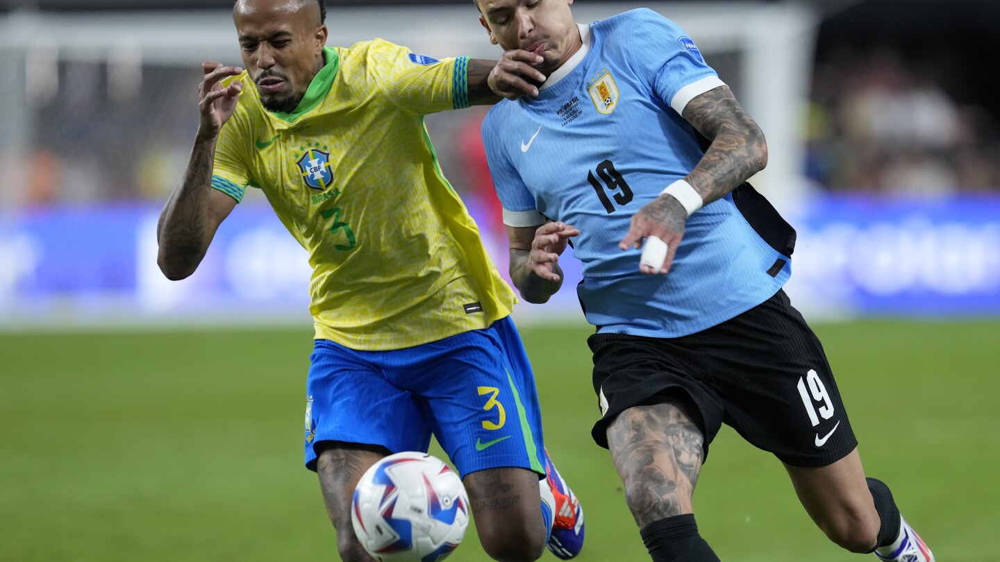 Uruguay beats Brazil 4-2 on penalties after scoreless draw, advances to Copa America semifinals