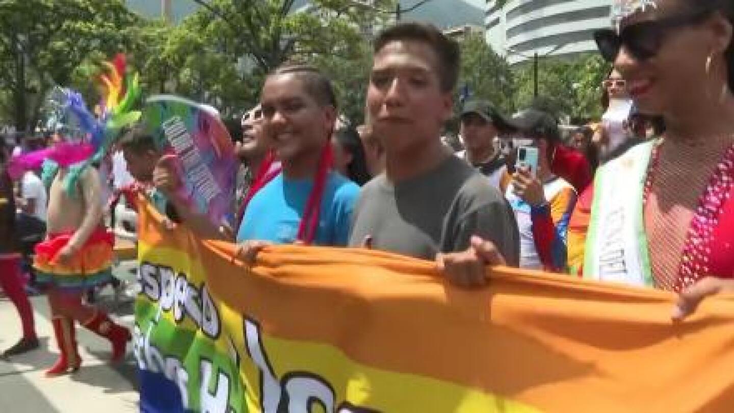 Rainbow colours on display as thousands of Venezuelans celebrate Pride Day | AP News