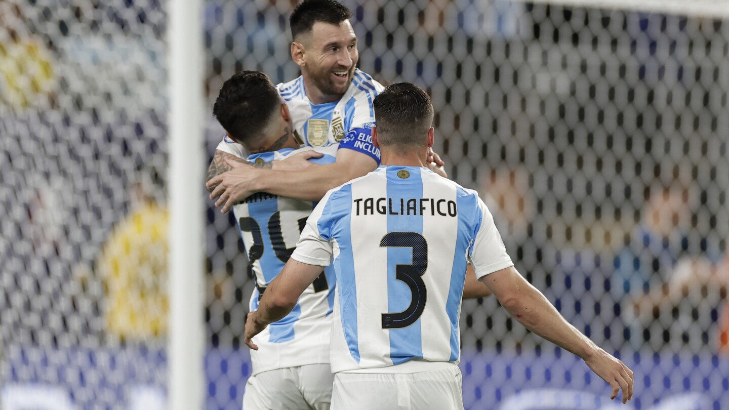 Messi’s 109th goal leads defending champion Argentina over Canada 2-0 and into Copa America final