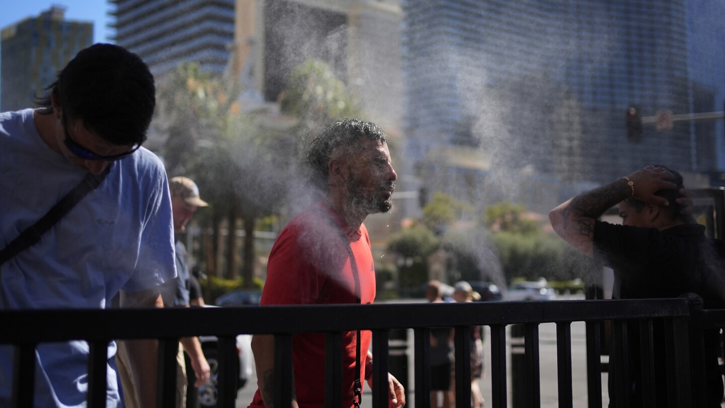 Las Vegas eyes record of fifth consecutive day over 115 degrees as heat wave continues to scorch US