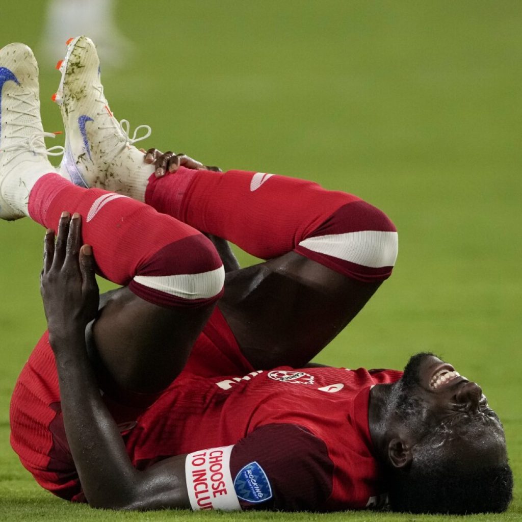 Alphonso Davies leg X-ray negative, Canada coach Marsch says his status for Saturday unclear