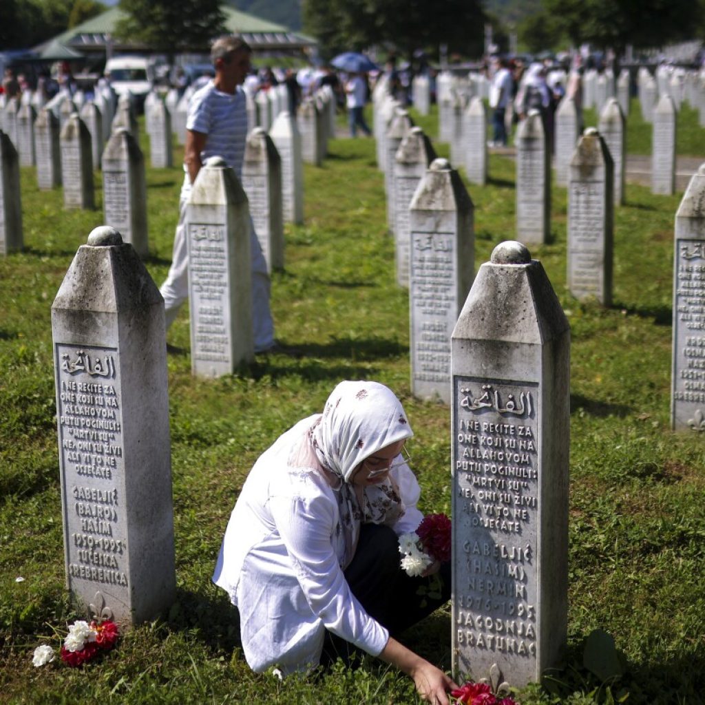 Thousands mark 1995 Srebrenica genocide which is denied by Serbs, fueling ethnic tensions in Bosnia