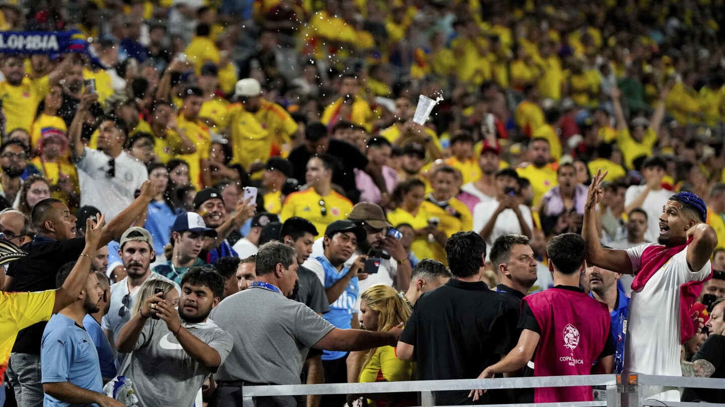 Uruguay players defend decision to enter crowd to protect families amid Copa America brawl