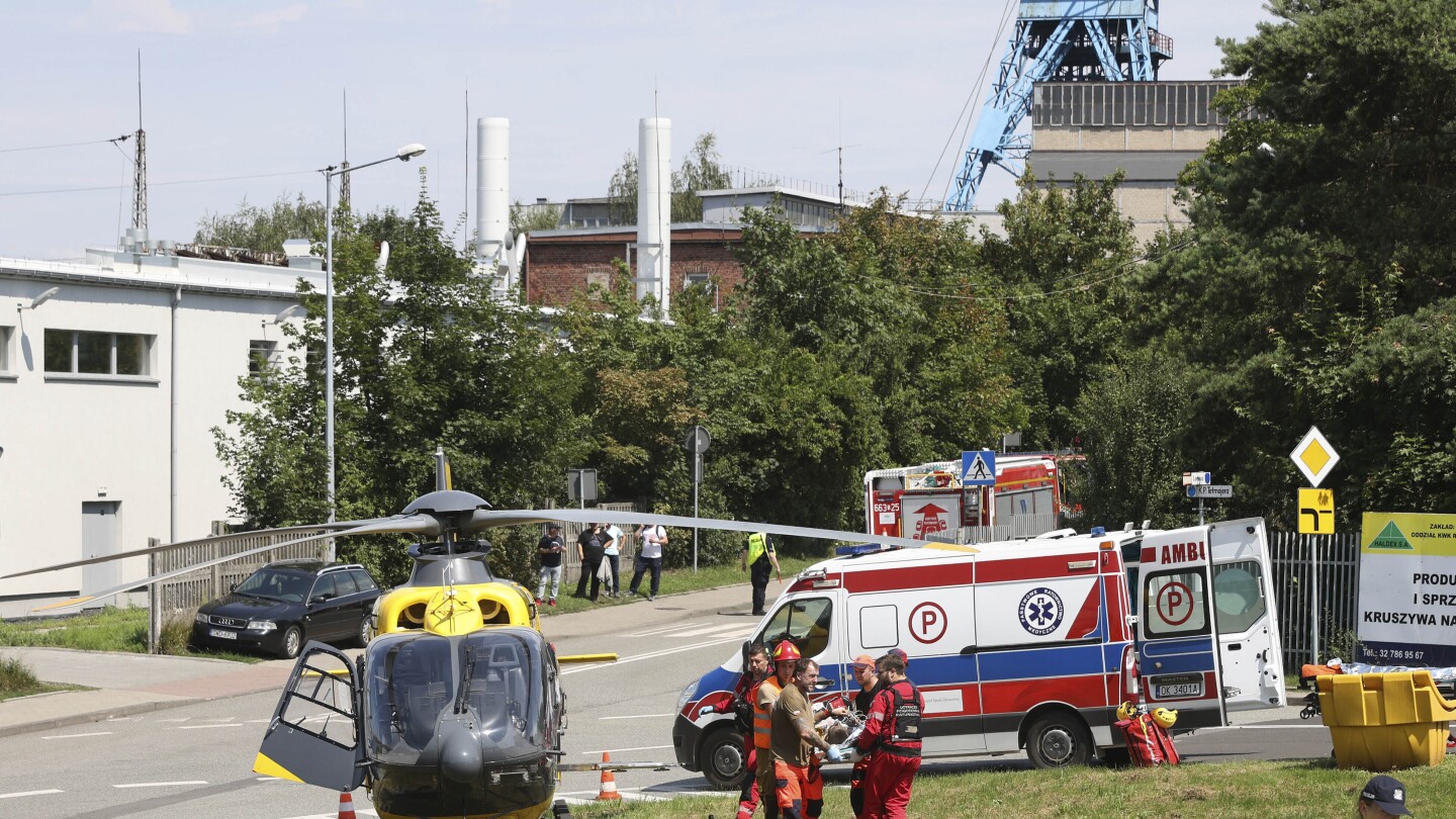 Rescuers resume search for a miner missing after Polish mine accident killed 1, injured 17