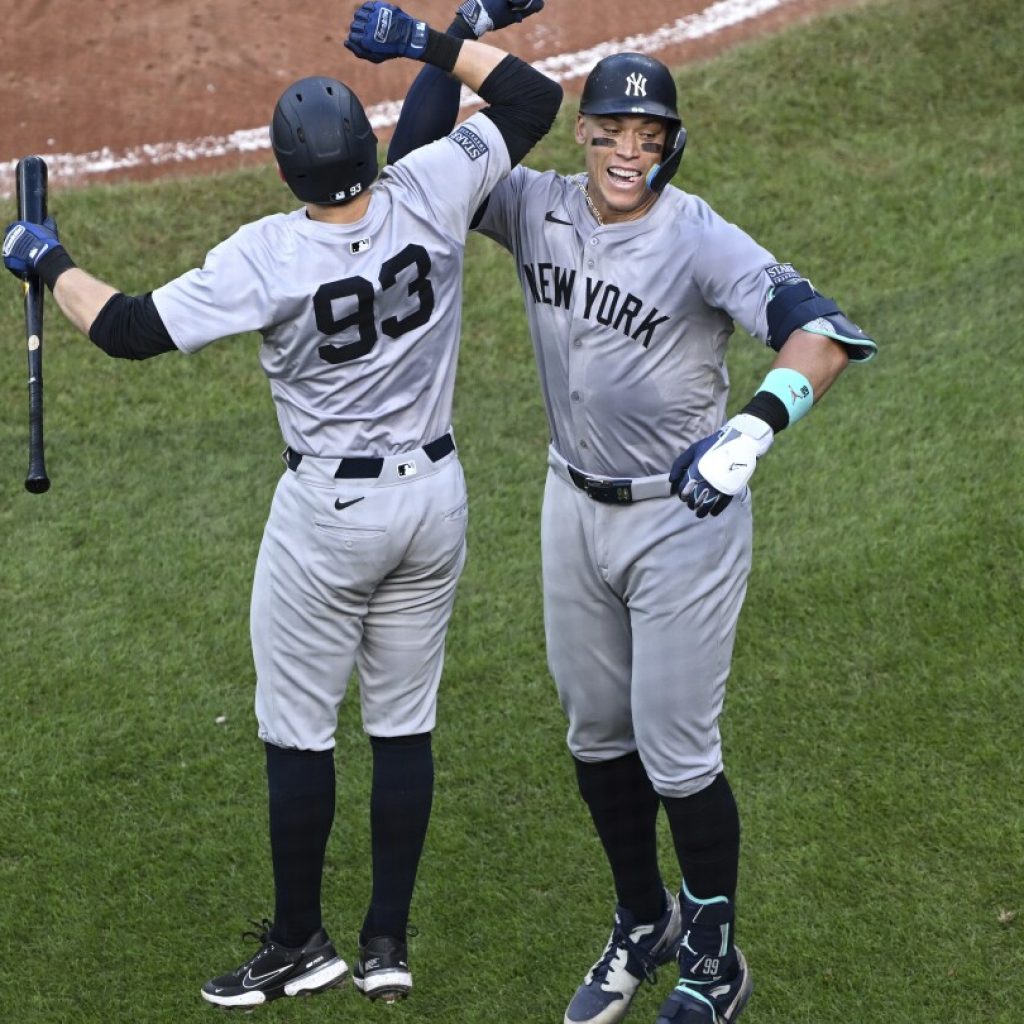 Aaron Judge sets Yankees record with his 34th home run before the All-Star break