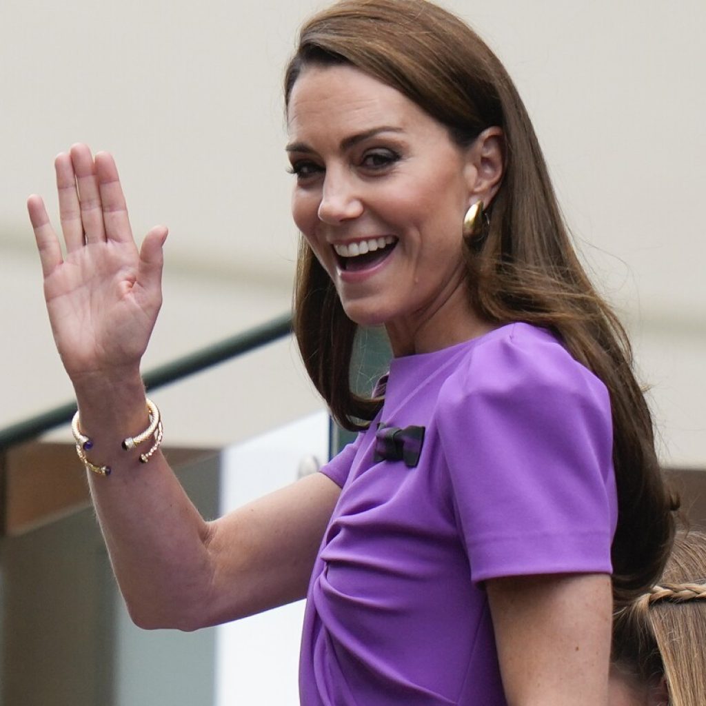 Kate, Princess of Wales, is at Wimbledon in a rare public appearance since revealing she has cancer